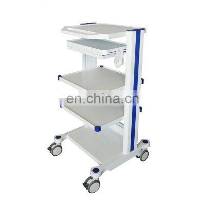 Nursing Mobile Workstation Trolley Hospital Computer Trolley With 2 Drawers photo-4