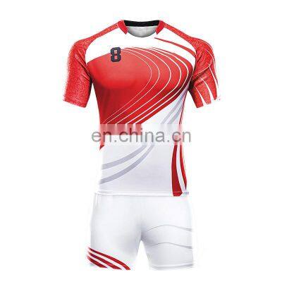 Team Club Sportswear Wholesales Custom Sublimated Cheap Rugby Jersey Rugby Uniform Set