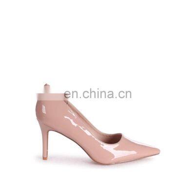 Ladies latest fashion handmade good quality pointed toe design heel pumps sandals shoes women stiletto heels footwear