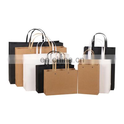 Luxury Custom Own Logo Printed Retail Clothing Packaging Paper Bag Shopping Packaging Paper Bag For Clothes