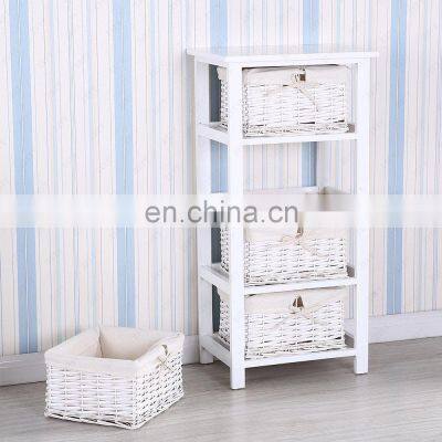 White 4 Maize Drawer Storage Unit Wooden cabinet