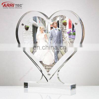 Heart Shaped Magnetic Acrylic Wedding Photo Frame photo-2