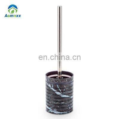 Домашний гостиничный пластиковый набор для ванной комнаты с черно-мараморной поверхностью, принадлежности для ванной комнаты photo-5