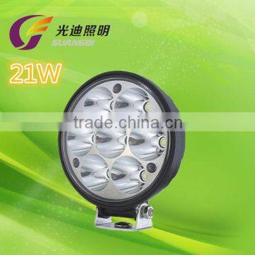 China factory wholesale super bright high power LED 21W led driving light for truck trailer