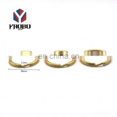 More New Style China Custom Round Edge Metal Chain Key Split Ring Accessories