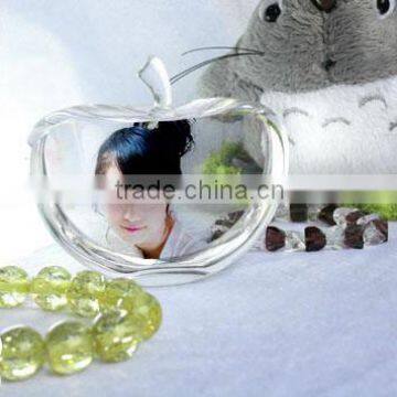 Fashion crystal glass paperweight painted glass apple glass apple paperweight