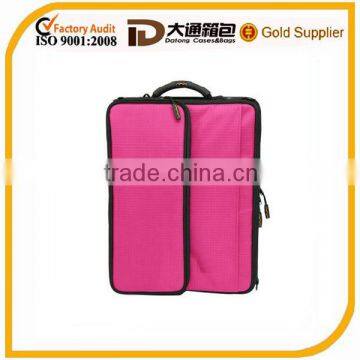 Durable solid color sleeve weather-resistant laptop bag with outer zippered power pocket