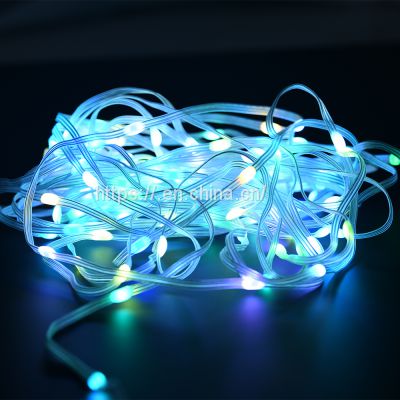 RGB Colorful Christmas Tree Ornament Light christmas tree lights led string plug in