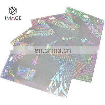 A3 Size ID Tag Clear Hologram Laminating Pouches for Large-scale Events