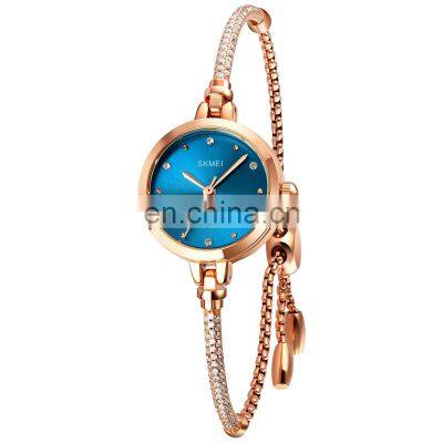 New Arrival Luxury Brand Skmei 1805 Stainless Steel Female Bracelet Wristwatch Wholesale Good Quality Women Quartz Watch