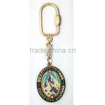 Metal Custom Spinning Gold Keychain