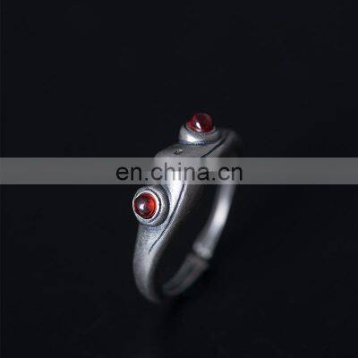 Fashion Frog Ring Frog Open Ring Men Retro Punk Animal Figure Ring Fashion Party Bohemian Hip Hop Jewelry