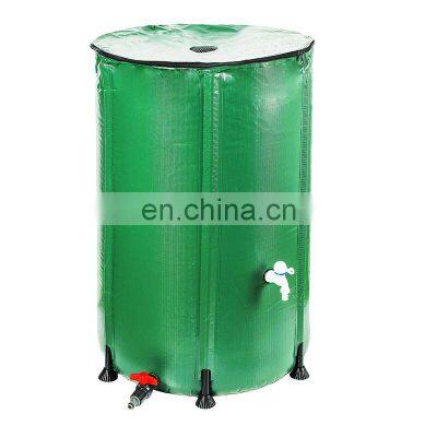 500L foldable collaps garden plastic pvc rain collector collapsible water barrel tank