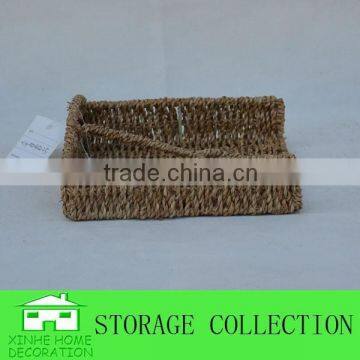 Eco-friendly Natural Seagrass Woven Bar Paper Napkin Holder photo-2