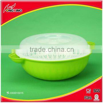 plastic big sieve with tray and cover