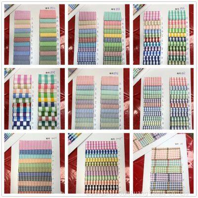 Large Stock Supply of Japanese and Korean Checkered Striped Yarn-dyed Professional Shirt and Skirt Fabrics photo-5