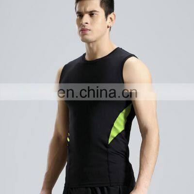 Quick Dry Custom Sleeveless Colour Blocking Gym Fitness Sports Wear Tank Top Men's Basketball Training Breathable Vest Clothing