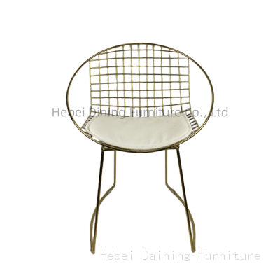 Metal Wire Chair With Round Backrest DC-W04