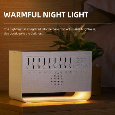 BLE Connection Plas Music Night Light White Noise Machine With Diffuser Humidifier for Kids Adults photo-5