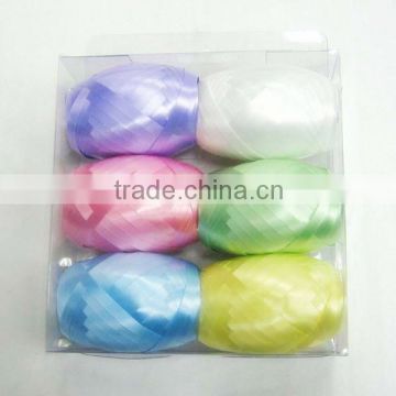 Solid Gloss Ribbon Eggs For Gift packing,christmas ribbon bows,christmas tree decorations