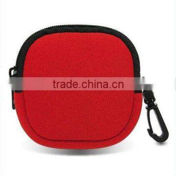 Red Neoprene Case With Zipper
