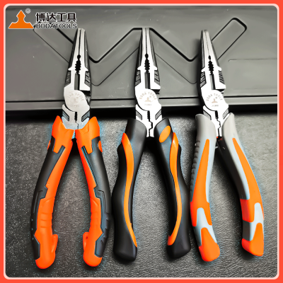 BODA-level Eccentric and Ergonomic Pointed Pliers Wholesale, OEM Customization, Multi-functional Wire Pliers. photo-2