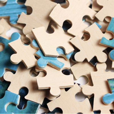 Different Pieces of OEM Wood Made Jigsaw Puzzle Digital Printing and Super Clear CMYK Printing for Gift and Activities