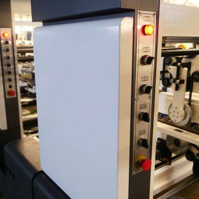 Automatic Four Six Corner Glue Points Pasting Board Cake Pizza Box Gluing Folding Machine photo-3