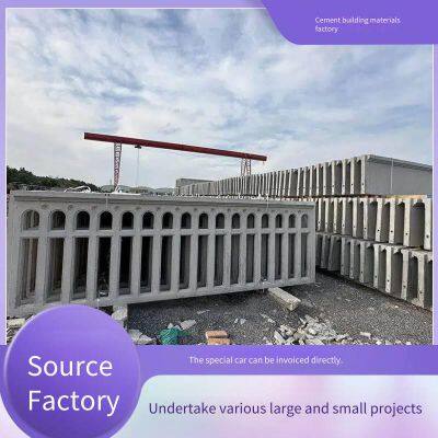 Concrete Hollowed-out Wall, Cement Lattice Fence Factory, Customizable Villa Golden Lattice Guardrails, Prefabricated Enclosures photo-3