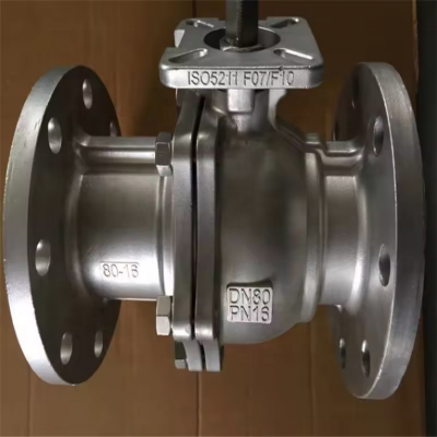ANSI SS 304/316 Stainless Steel Flange Ball Valve Two-Piece 2 Way Electric/Pneumatic Actuator Ball Valves photo-6