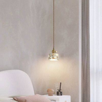 Terrazzo Cylinder Pendant Light With Walnut Wood Cap photo-4