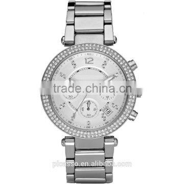 Runway Chronograph Silver Tone Women's Watch MK5353