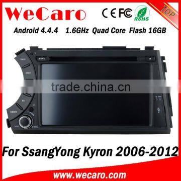 Wecaro Android 4.4.4 WIFI 3G Car Gps Navigation Multimedia System for Ssangyong Kyron Dvd Player Android 2006 -2012 photo-4