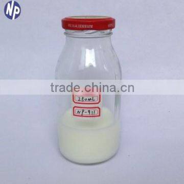 sterilize 250ml clear glass baby milk bottle with screw top