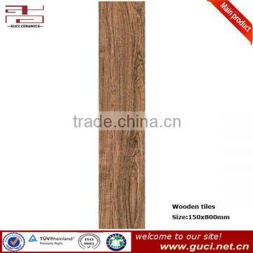 Ink-jet rustic wooden effect ceramic tile