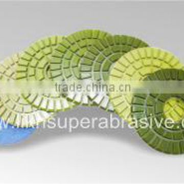 Wet polishing pads with QRS 125mm, 150mm