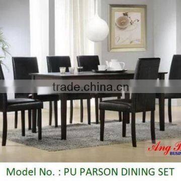 PU PARSON DINING SET, HOT SELLING