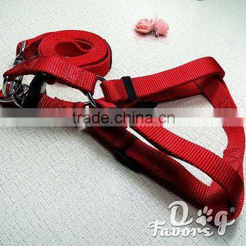 Summer Use Heavy Duty Outdoor Sport Dog Traning Harness and Leash, Classic Solid Nylon Dog Harness and Leash Quality Choice photo-2