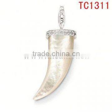 TC1311 bijou lovely design white chilli shape hot-selling pendant&charm factory price