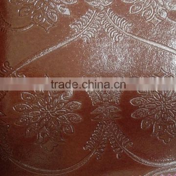 flower design pvc leather for upholstery, bag, chair