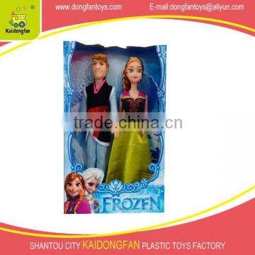 Frozen princess plastic doll in 2014 new arrival ,stock toys