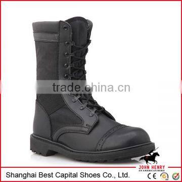 2014 New Black Hot Weather Genuine LeatherJungle combat Military boots