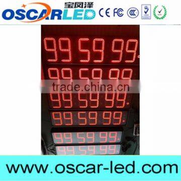 OSCARLED cheap price high quality 9'' 6 digits time clock led sign                        
                                                                                Supplier's Choice