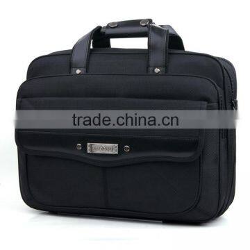 Men thicken widen 15inch business laptop bag briefcase