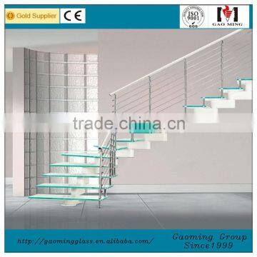 interior stair for villa/Glass Stair price