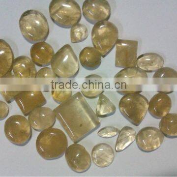 Beer Quartz Gemstone Flatback Loose Semi Precious Stone Cabochons