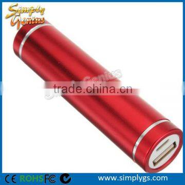 (hot) 2600mah power bank, lipstick power bank, power bank charger