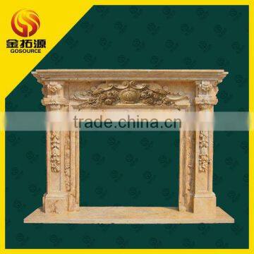 hot sell travertine stone fireplace mantels