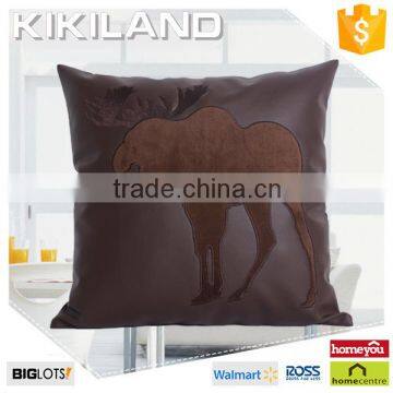 Reliable supplier new design christmas leather pillow covers