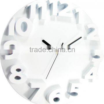 Round Wall Decorative Quartz Analog Clock without Frame